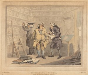 Kirjakauppias ja kirjailija tekijältä Thomas Rowlandson