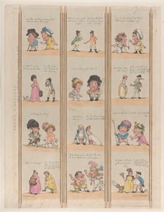 Borders for Rooms, Extravaganzas Plate 6, 2. toukokuuta 1799., 2. toukokuuta 1799. tekijältä Thomas Rowlandson