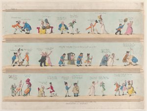 Huoneiden rajat, levy 2, 25. maaliskuuta 1799, 25. maaliskuuta 1799. tekijältä Thomas Rowlandson