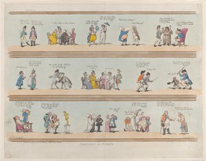 Huoneiden rajat, levy 3, 30. maaliskuuta 1799, 30. maaliskuuta 1799. tekijältä Thomas Rowlandson