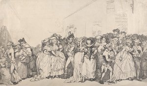 Box Lobby -lepotuolit tekijältä Thomas Rowlandson