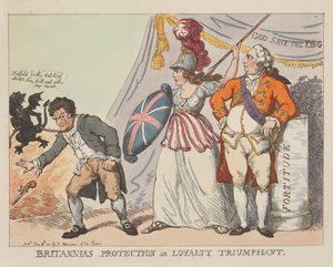 Britannian suojelus, eli uskollisuuden voitto tekijältä Thomas Rowlandson