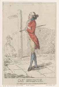 Kapteeni Epilogue, 7. maaliskuuta 1786, 7. maaliskuuta 1786. tekijältä Thomas Rowlandson