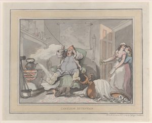 Huolimaton huomio, 1. helmikuuta 1789, 1. helmikuuta 1789. tekijältä Thomas Rowlandson