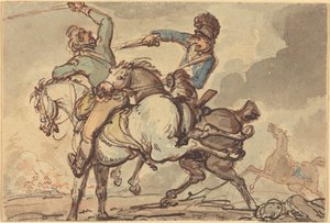Ratsuväen taistelu tekijältä Thomas Rowlandson