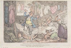 Christopher Crabtree Sudsissa: Rakas, rakas mikä voi olla, 1807., 1807. tekijältä Thomas Rowlandson