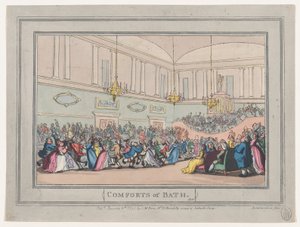 Comforts of Bath, Plate 10, 6. tammikuuta 1798, 6. tammikuuta 1798. tekijältä Thomas Rowlandson