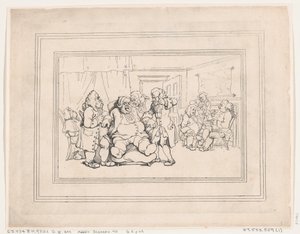 Bathin mukavuudet, kuvalaatta 1 tekijältä Thomas Rowlandson