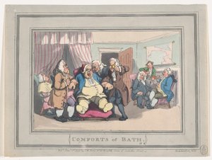 Comforts of Bath, levy 1, 6. tammikuuta 1798, 6. tammikuuta 1798. tekijältä Thomas Rowlandson