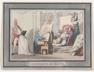Comforts of Bath, levy 6, 6. tammikuuta 1798, 6. tammikuuta 1798. tekijältä Thomas Rowlandson