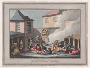Comforts of Bath, levy 7, 6. tammikuuta 1798, 6. tammikuuta 1798. tekijältä Thomas Rowlandson