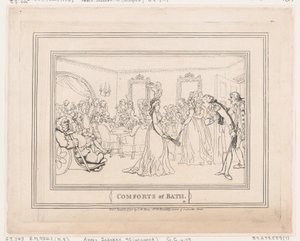 Kylpyhuoneen mukavuudet, kuva 8 tekijältä Thomas Rowlandson