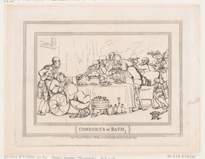 Kylpyhuoneen mukavuudet, kuva 9 tekijältä Thomas Rowlandson
