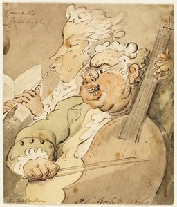 Concerto Spirituale [kanssa] lähettiläiden Bochin ja Abelin kanssa tekijältä Thomas Rowlandson
