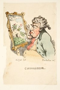Tuntija, (käsinvärinen kaiverrus) tekijältä Thomas Rowlandson