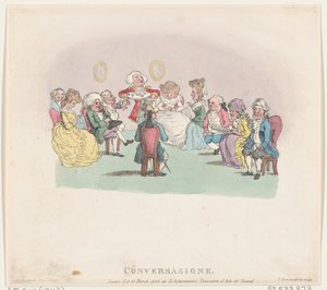 Keskustelu, 20. maaliskuuta 1803, 20. maaliskuuta 1803. tekijältä Thomas Rowlandson