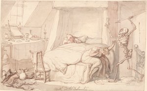 Kuolema ja irstailu tekijältä Thomas Rowlandson
