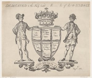 Omistettu L-nsd-len vastikään luodulle E-l:lle, 11. toukokuuta 1784., 11. toukokuuta 1784. tekijältä Thomas Rowlandson