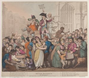Tohtori Botherum, Montebank, 6. maaliskuuta 1800, 6. maaliskuuta 1800. tekijältä Thomas Rowlandson