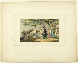 Doctor Syntax Drawing After Nature, The Tour of Doctor Syntax tekijältä Thomas Rowlandson