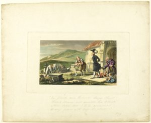 Doctor Syntax Meditating on the Tomb Stones, The Tour of Doctor Syntax tekijältä Thomas Rowlandson