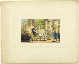 Tohtorin syntaksi elämänsä haltuunotto, The Tour of Doctor Syntax tekijältä Thomas Rowlandson