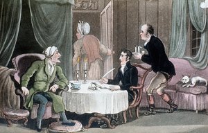 Doctor Syntax tekee testamenttinsa, c1816 tekijältä Thomas Rowlandson