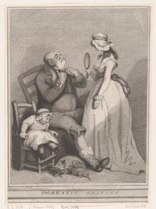 Kotikäyttöön tarkoitettu parranajo tekijältä Thomas Rowlandson