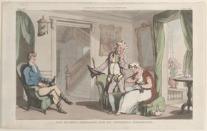 Don Michele valmistautuu voittomatkaansa Napolista ja Campagnasta..., 1. kesäkuuta 1815. tekijältä Thomas Rowlandson