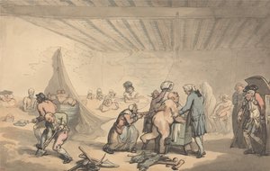 Tohtori Grahamin uimapaikka tekijältä Thomas Rowlandson
