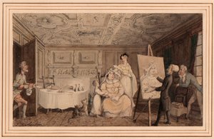 Dr. Syntaksi Muotokuvan maalaus tekijältä Thomas Rowlandson