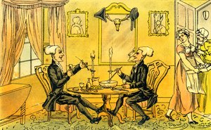 "Dr Syntax ja hänen vastineensa" tekijältä Thomas Rowlandson