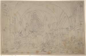 Tohtori Syntax ja eläkkeellä olevat kettujen metsästäjät tekijältä Thomas Rowlandson