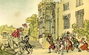 "Tohtori syntaksi ja mehiläiset" tekijältä Thomas Rowlandson