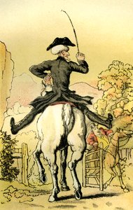 "Tohtori Syntax lähtee etsimään vaimoa" tekijältä Thomas Rowlandson