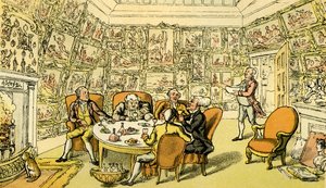 "Dr Syntax with my Lord" tekijältä Thomas Rowlandson