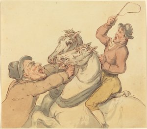 Conductors amb una parella de cavalls de cria finlandesos tekijältä Thomas Rowlandson