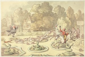 Raivostunut kirkkoherra tekijältä Thomas Rowlandson