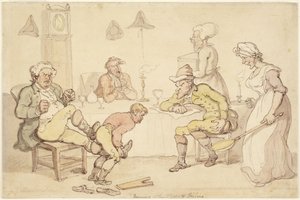Ilta tai Tunteellinen mies tekijältä Thomas Rowlandson