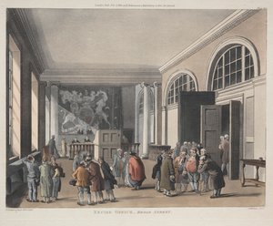 Valmisteverotoimisto, Broad Street tekijältä Thomas Rowlandson
