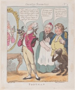 Footman, 30. elokuuta 1799, 30. elokuuta 1799. tekijältä Thomas Rowlandson