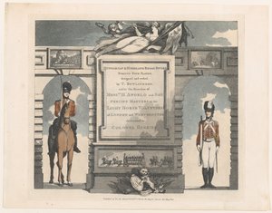Forward, Unkari ja Highland Broadsword, 12. helmikuuta 1799. tekijältä Thomas Rowlandson