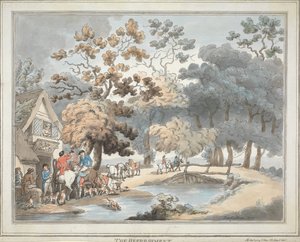 Kettujen metsästys [kuuden osainen sarja]:   4. Virkistys tekijältä Thomas Rowlandson