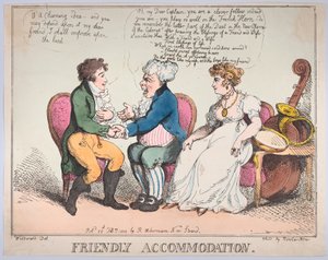 Ystävällinen majoitus, 25. helmikuuta 1802, 25. helmikuuta 1802. tekijältä Thomas Rowlandson