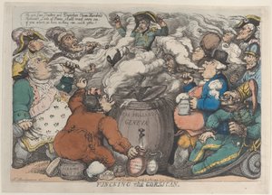 Funcking the Corsican, 6. joulukuuta 1813., 6. joulukuuta 1813. tekijältä Thomas Rowlandson