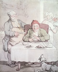 Ahneus (kynä ja wc paperille) tekijältä Thomas Rowlandson