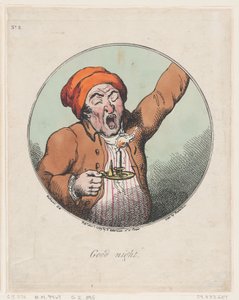 Hyvää yötä, 1. marraskuuta 1799, 1. marraskuuta 1799. tekijältä Thomas Rowlandson