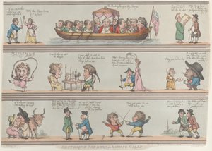 Grotesque Borders for Rooms and Halls, [29.10.1800], uusintapainos., [29.10.1800], uusintapainos. tekijältä Thomas Rowlandson