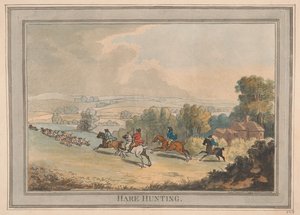Jäniksenmetsästys tekijältä Thomas Rowlandson