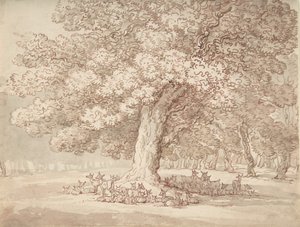 Peuroja tammen alla, 1775-1827. tekijältä Thomas Rowlandson